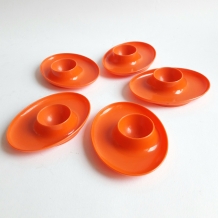 set oranje eierhouders (1535)