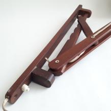 jaren 60 teak wandlamp