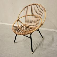 jaren 60 rotan stoeltje (2998)