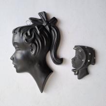 set jaren 60 wandhoofdjes