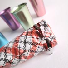 set aluminium bekers met etui