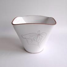 jaren 60 XL bloempot meisje