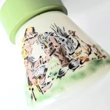 jaren 50 plafondlamp met afbeelding