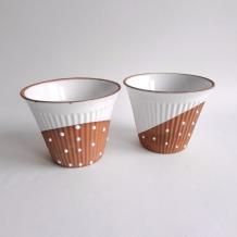set jaren 60 bloempotjes