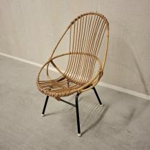 jaren 60 rotan stoel (3136)