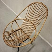jaren 60 rotan stoel (3136)