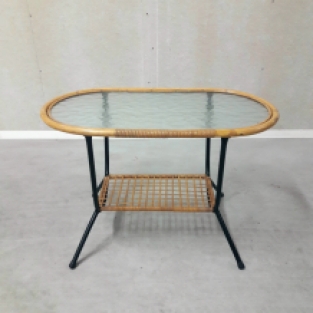 jaren 60 rotan tafel