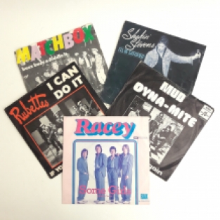 set van 5 singles uit de rivival rock & roll periode (1085)
