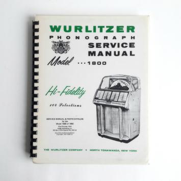 Wurlitzer service manual uitgave 1983
