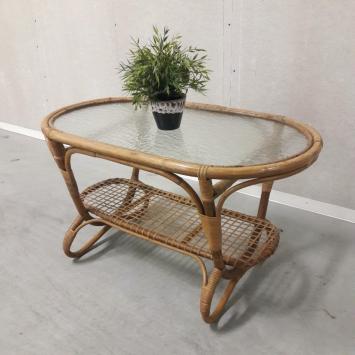 jaren 50/60 rotan tafel