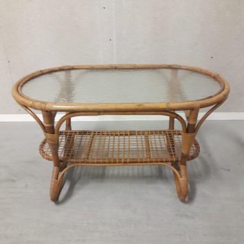 jaren 50/60 rotan tafel