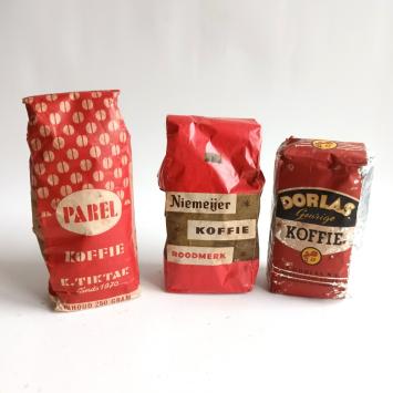 set jaren 50 koffieverpakkingen (2747)