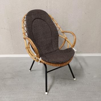 jaren 60 rotan stoel