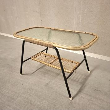 jaren 60 rotan tafeltje