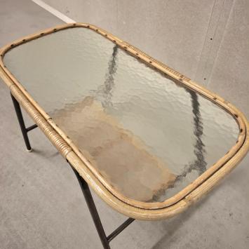 jaren 60 rotan tafeltje