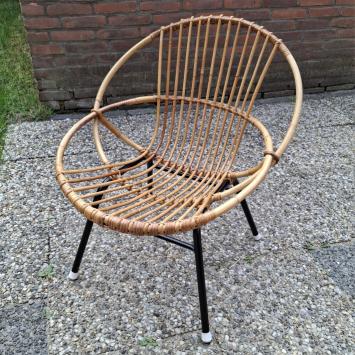 jaren 60 rotan stoeltje
