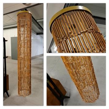 jaren 60/70 (rotan) plafondlamp