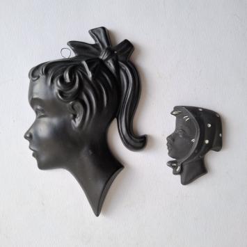 set jaren 60 wandhoofdjes