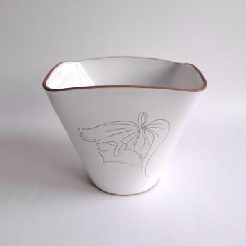 jaren 60 XL bloempot meisje