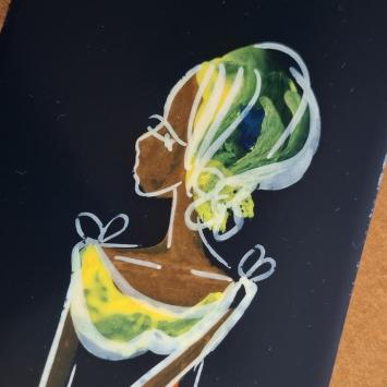 jaren 50/60 wandbord/tegel (3075)