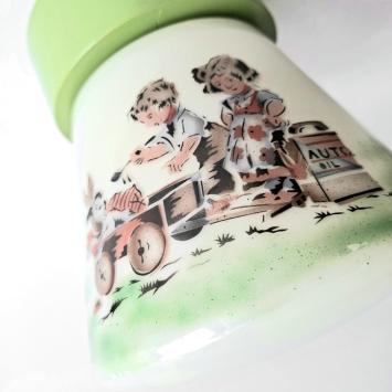 jaren 50 plafondlamp met afbeelding