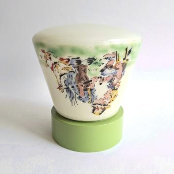 jaren 50 plafondlamp met afbeelding