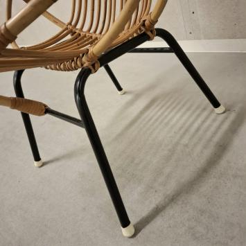 jaren 60 rotan stoel (3136)