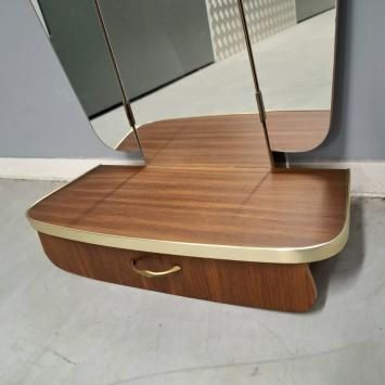 jaren 60 wand kapspiegel